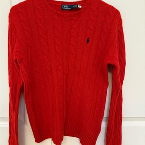Ralph Lauren Vibrant Red Knit Pullover